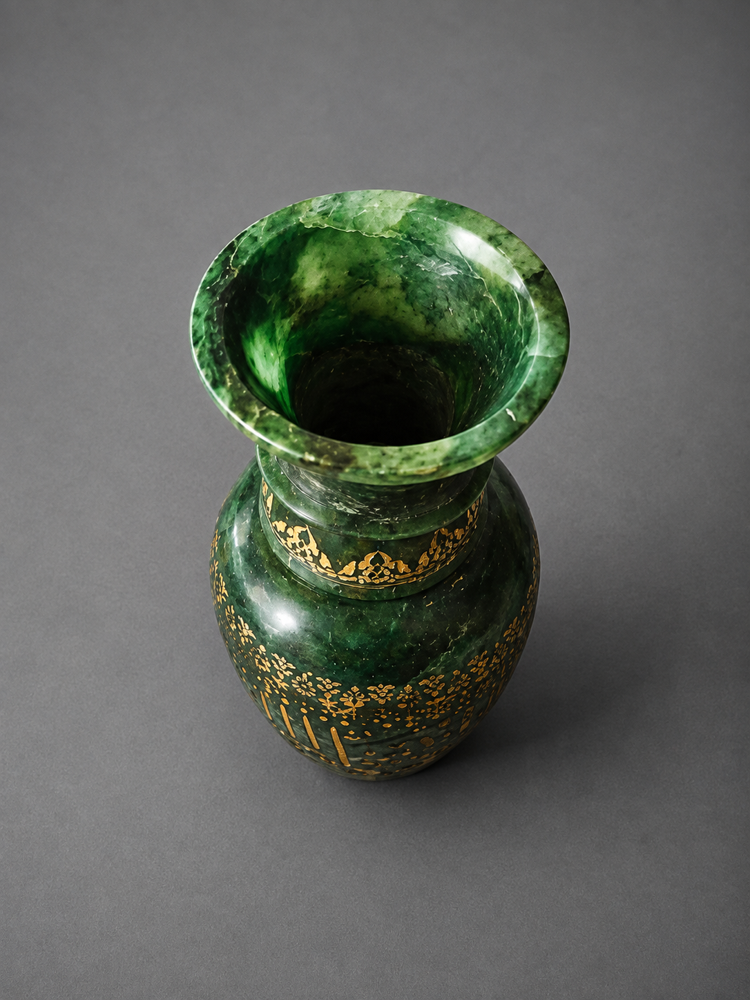 Rare islamic jade stone small vase